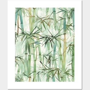 Bamboo Forest Watercolor Posters and Art